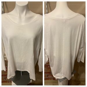 🍒Eileen Fisher Casual Cream Top🍒